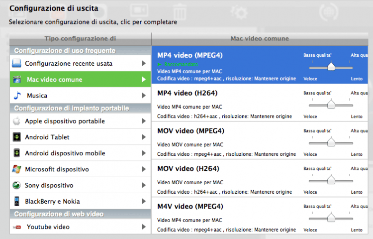 Convertire un video per i vari dispositivi