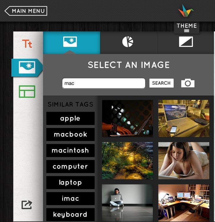 Cercare immagini per le presentazioni con Haiku Deck
