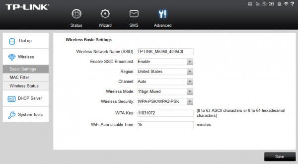 TP-LINK M5360-configurazione